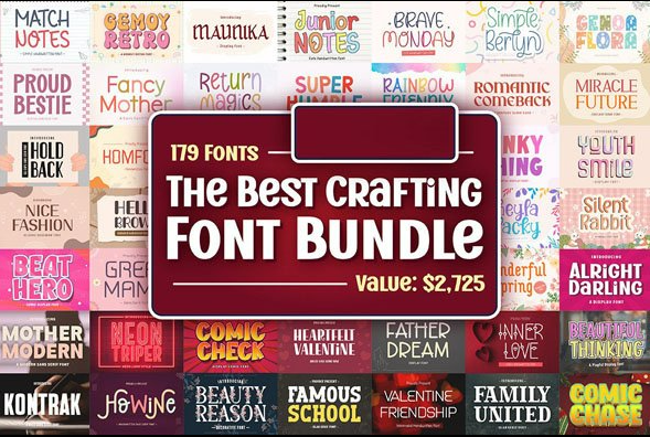 Best Crafting Font Bundle