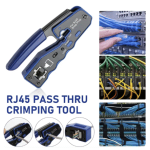 RJ45 Crimp Tool Kit Pass Through Ethernet Crimper